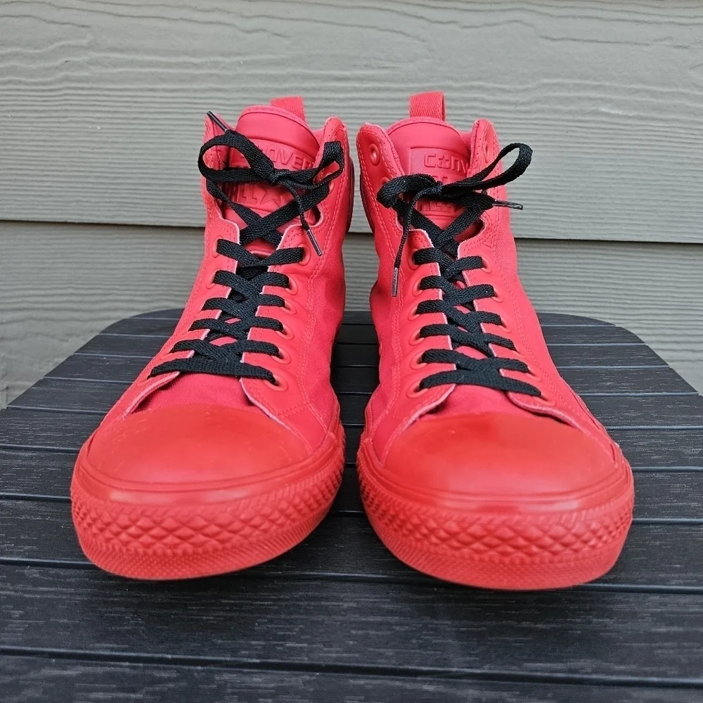 Converse‎ Chuck Taylor All Star High Top Shoes Red Black Sneakers Mens Size 11